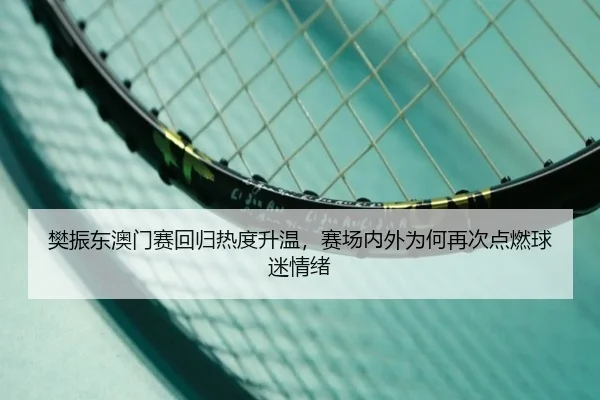 樊振东澳门赛回归热度升温，赛场内外为何再次点燃球迷情绪